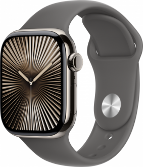 Apple Watch Series 10 Cellular 42mm Titanyum Kasa ve Spor Kordon görsel 2