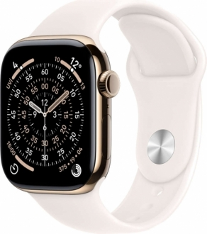 Apple Watch Series 11 Cellular 42mm Titanyum Kasa ve Spor Kordon görsel 3