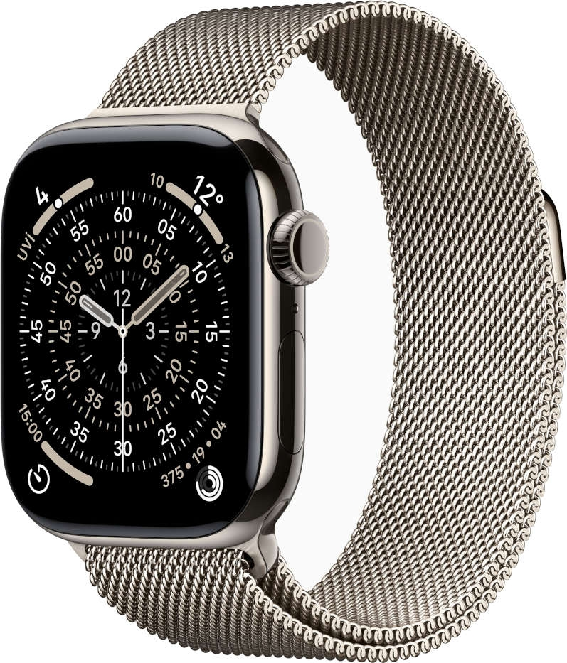 Apple Watch Series 11 Cellular 46mm Titanyum Kasa ve Milano Loop