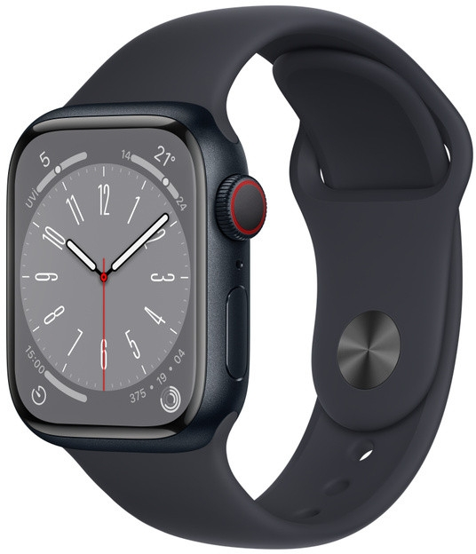 Apple Watch Series 8 Cellular 41mm Alüminyum Kasa ve Spor Kordon