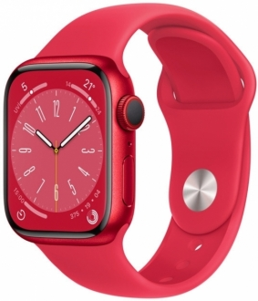 Apple Watch Series 8 Cellular 45mm Alüminyum Kasa ve Spor Kordon görsel 2