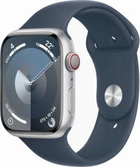 Apple Watch Series 9 Cellular 45mm Alüminyum Kasa ve Spor Kordon görsel 2