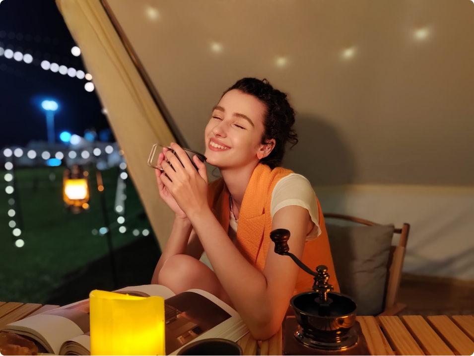 Spot Bokeh Portre Işığında Atmosferi Yakalayın