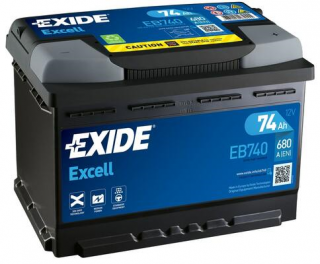 Exide Excell EB740 12V 74Ah