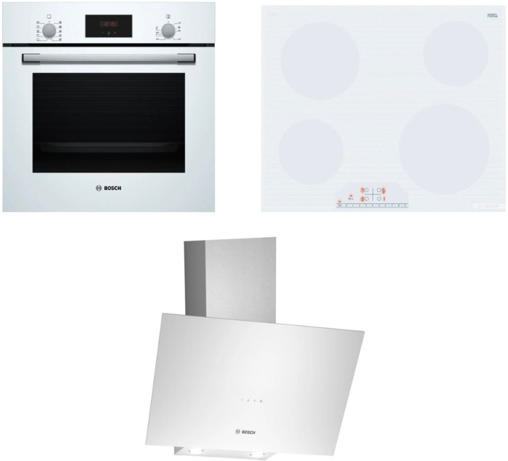 Bosch Beyaz PKE612FA2E-HBF512BW1T-DWK64PJ20T