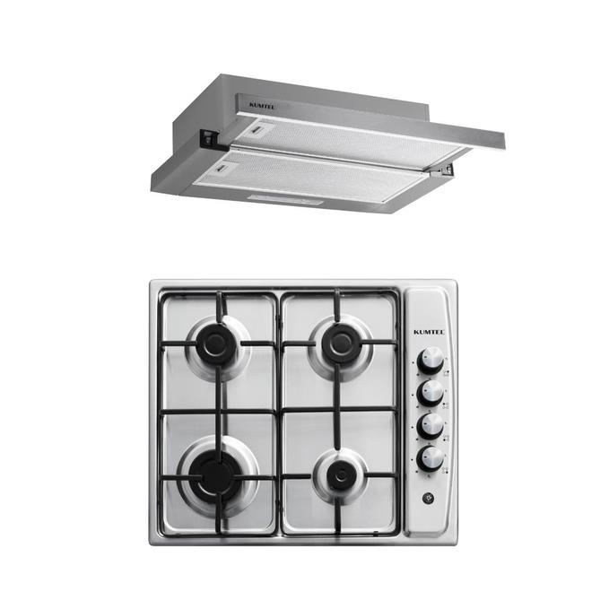 Kumtel 2'li Inox Ankastre Set (Ocak-Aspiratör) (KK000540)