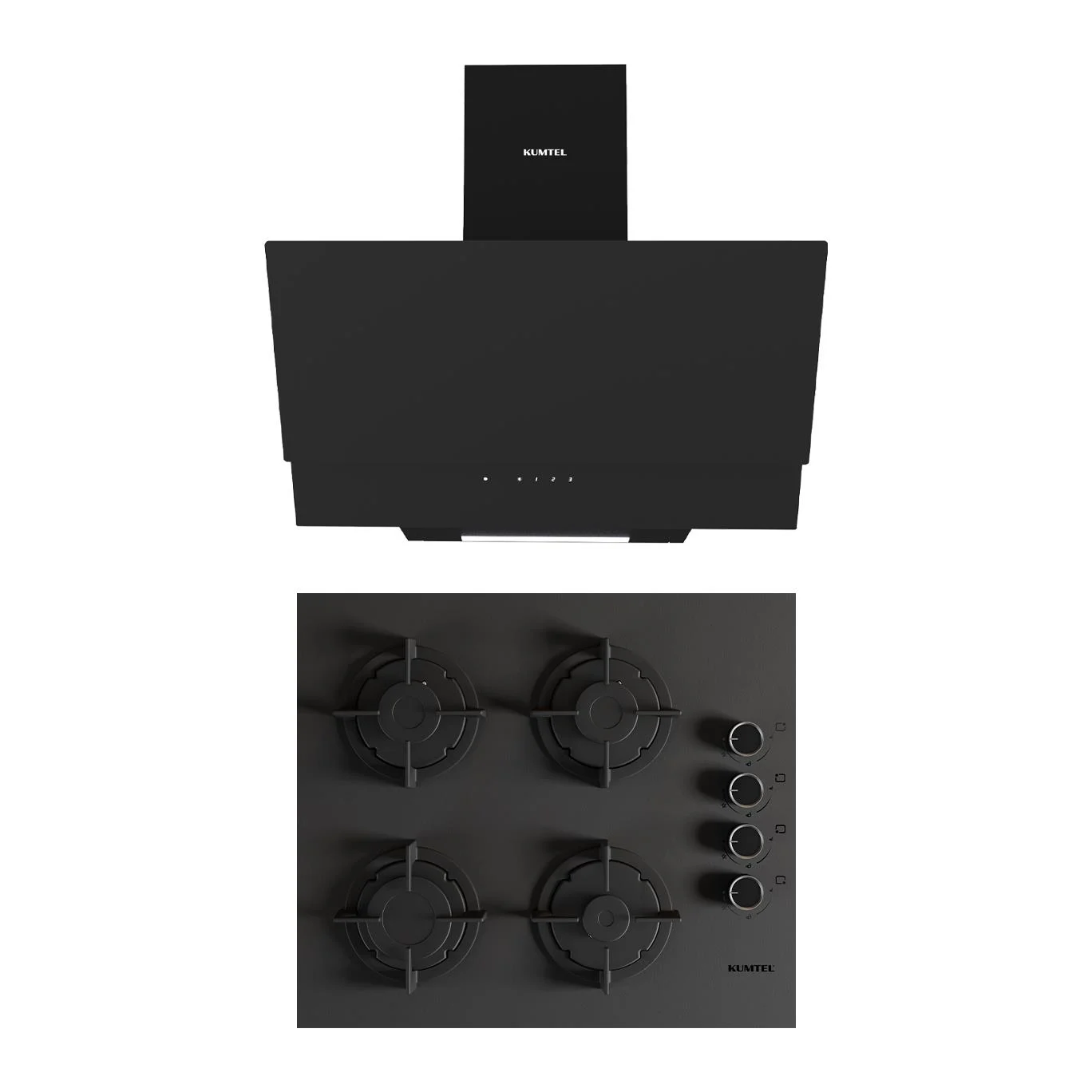 Kumtel 2'Lİ Magic Cam Ankastre Set (Ocak-Davlumbaz) (KK000677)