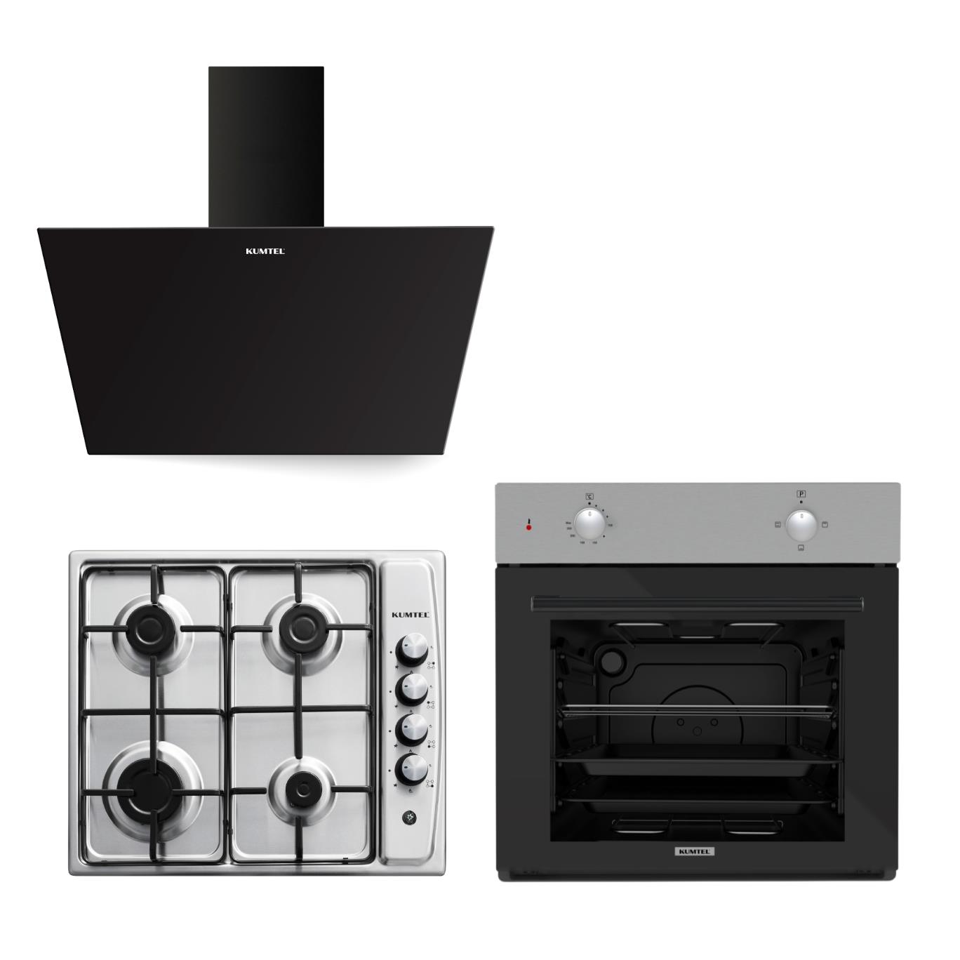 Kumtel Inox - Siyah Ankastre Set (KK000621)