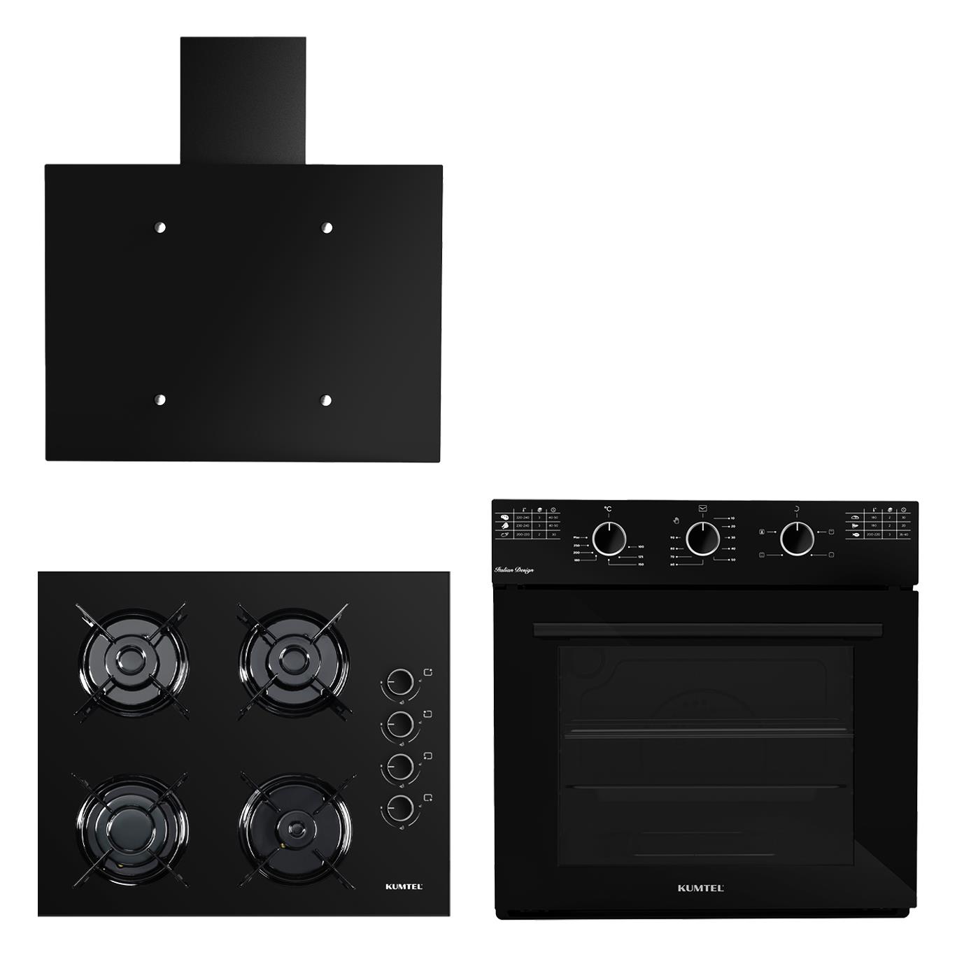 Kumtel Italian Design Cam Ankastre Set (KK000667)
