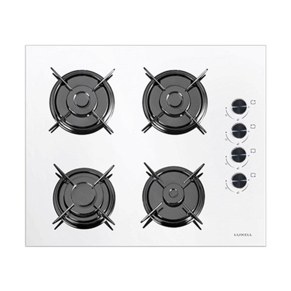 Luxell 88 Lt Platınum Beyaz Cam Ankastre Set görsel 3