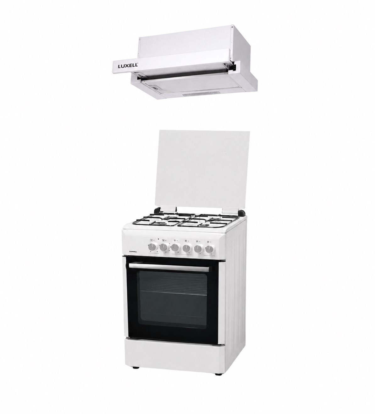 Luxell Beyaz Solo Set Lpg (Atlantis Tamboy Fırın - Opall Aspiratör)
