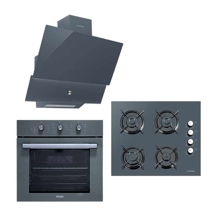 Luxell GRİ SAFİR ANKASTRE SET