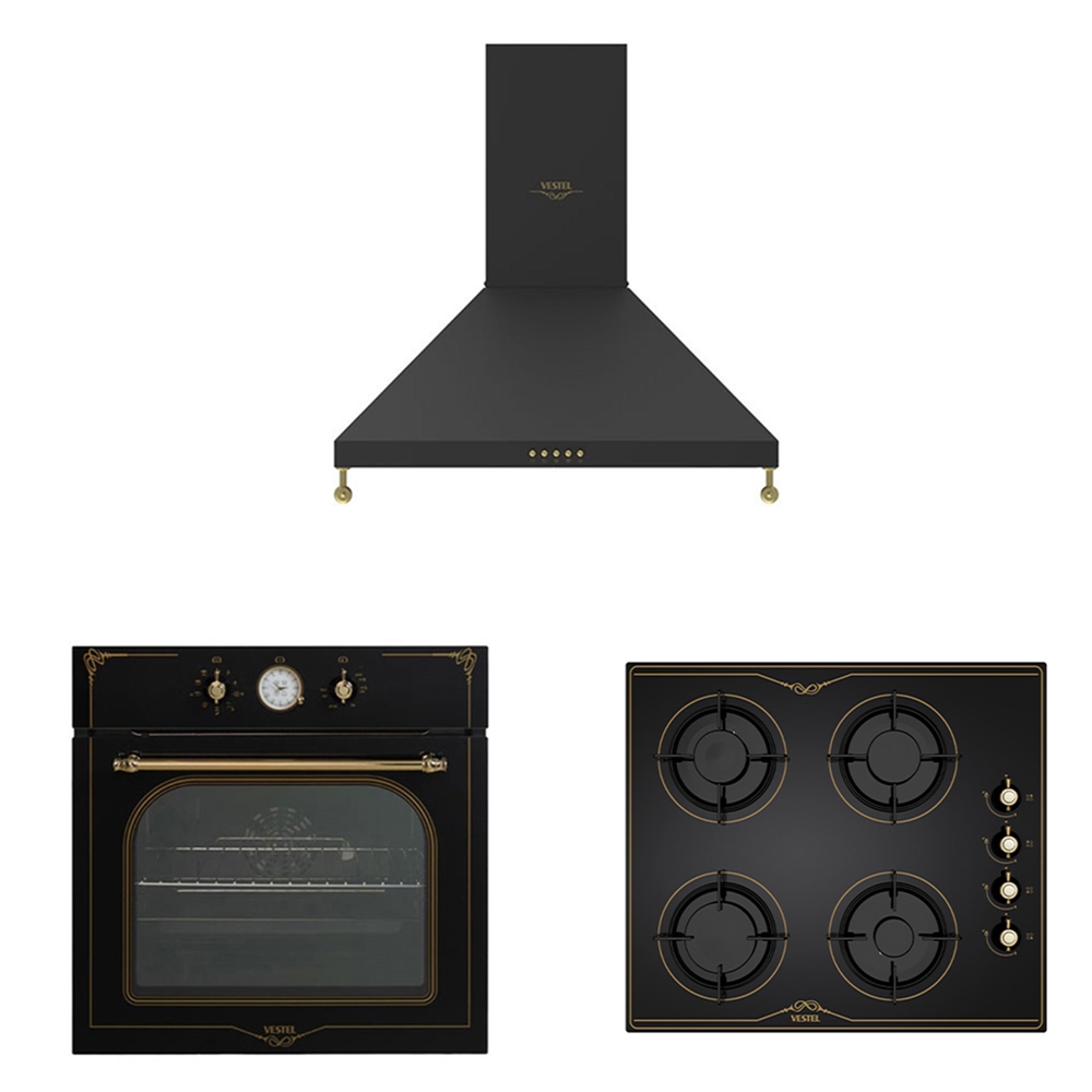 Vestel Siyah Rustik Set