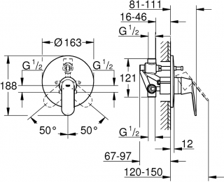 Grohe Eurosmart Cosmopolitan 32879000 görsel 2