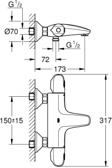 Grohe Grohtherm 1000 34816003 görsel 2