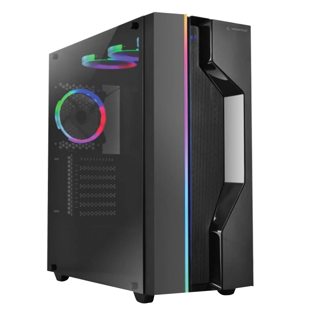 Rampage ALPHA-X - ARGB Fanlı 600W 80 Plus Bronze Oyuncu Kasası