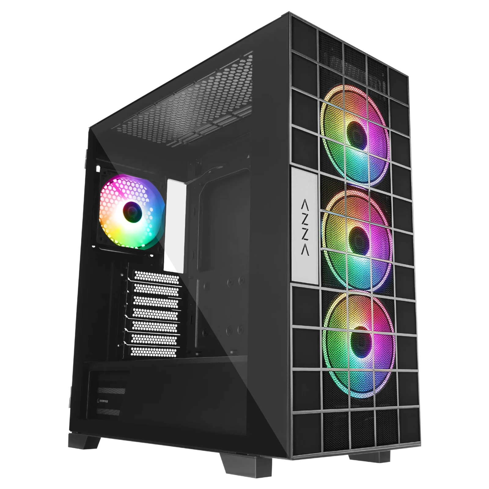 Rampage AZZA V2 - 1000W 80 Plus 4x12CM ARGB Fan+Type-C ATX Mid-T Oyuncu Kasası