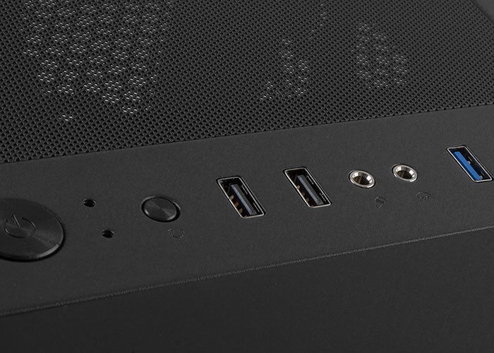 Rampage FALCON-X - Usb3.0 4xRGB Fan Temperli Cam Oyuncu Kasası-Siyah görsel 2