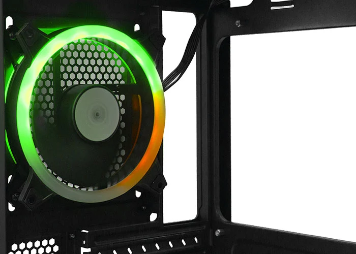 Rampage FALCON-X - Usb3.0 4xRGB Fan Temperli Cam Oyuncu Kasası-Siyah görsel 3