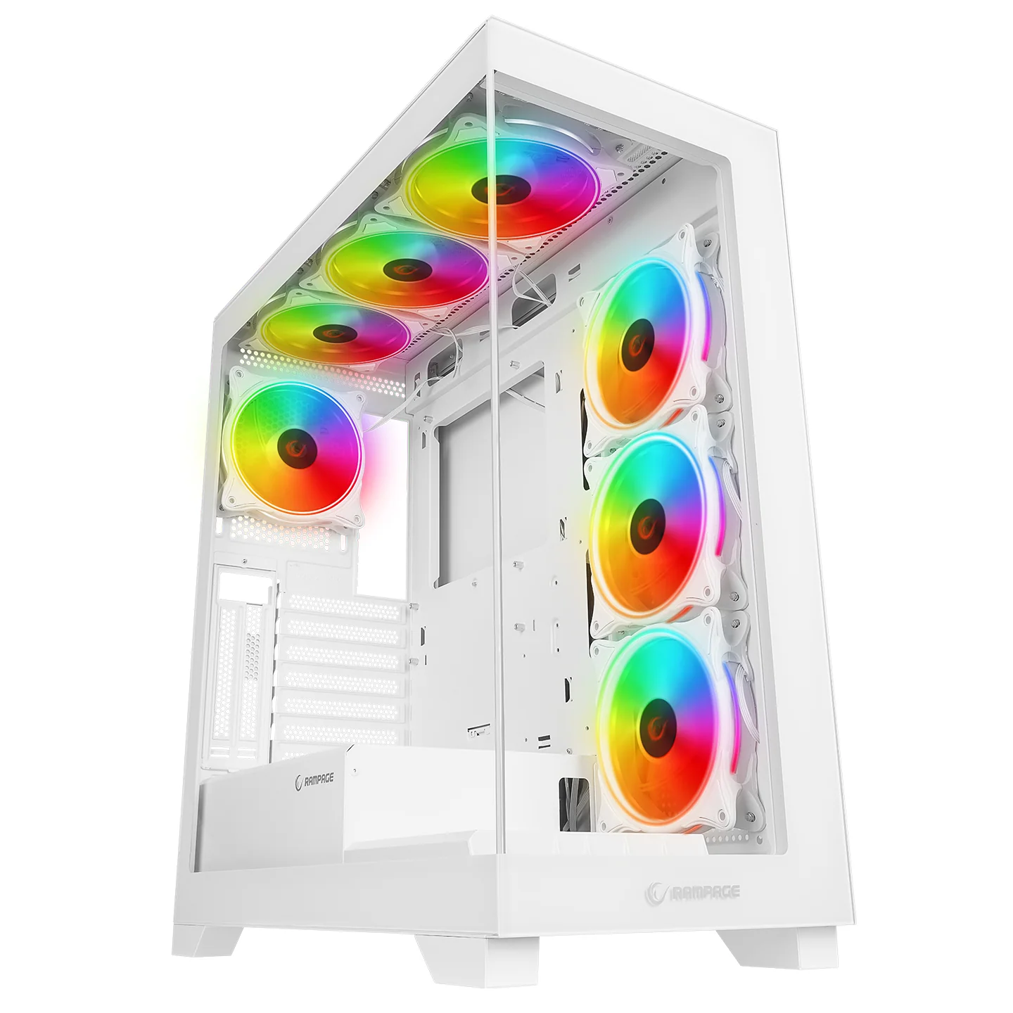 Rampage HYDRA V3 WHITE - Hydra V3 Atx Mid-T Exclusive Oyuncu Kasası-Beyaz