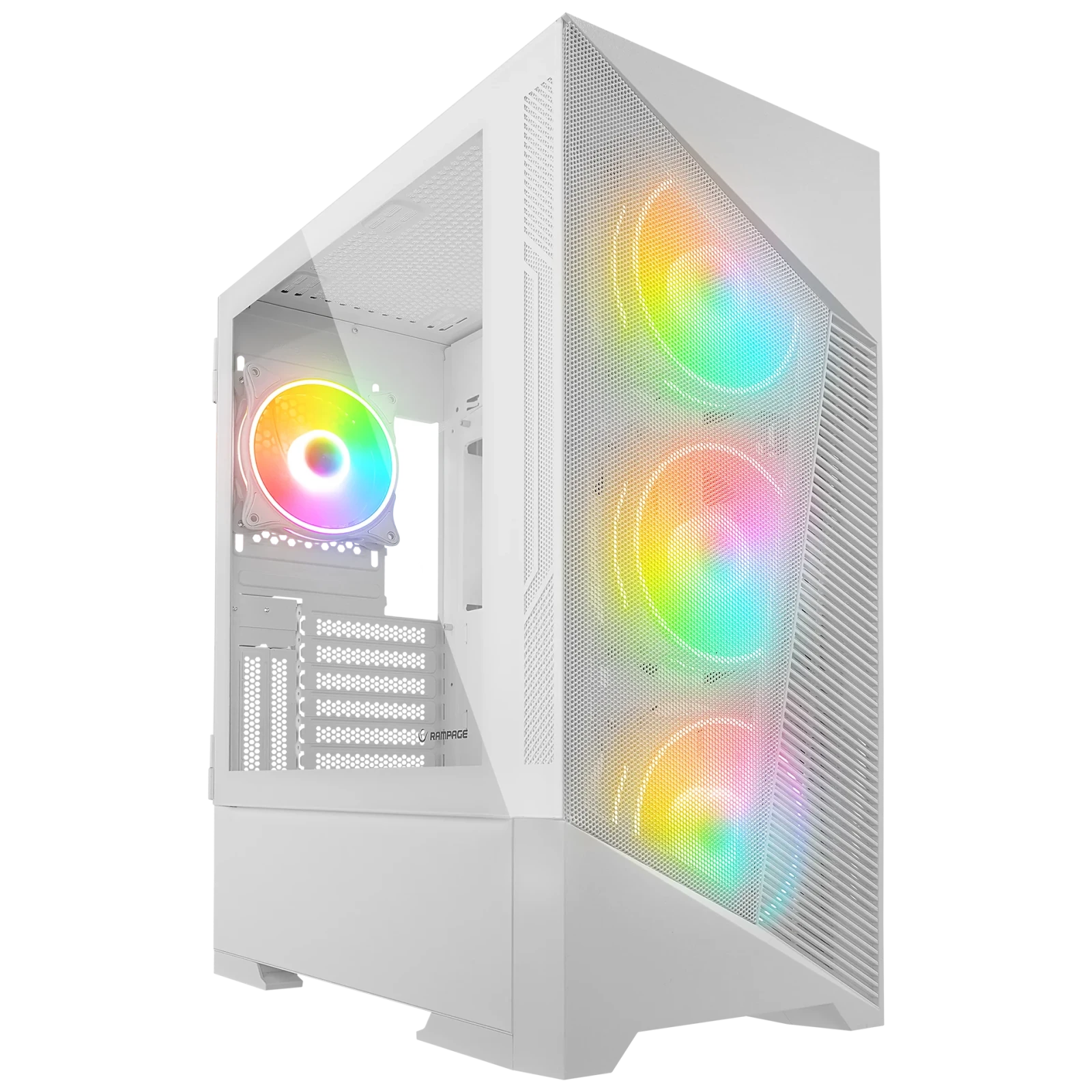 Rampage INSPIRER - Mesh 650W 80+ Atx Mid-T Oyuncu Kasası-Beyaz