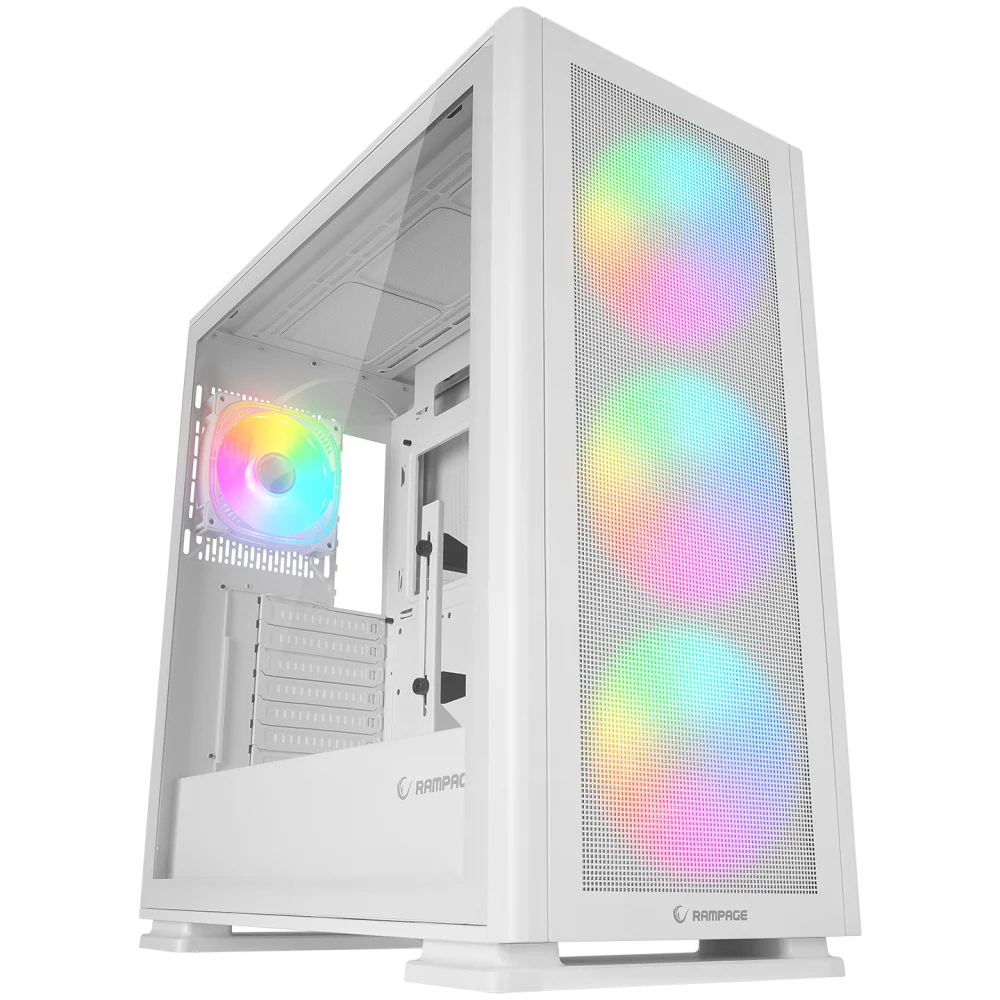 Rampage Vanguard V2 Mesh E-Atx Big-T Oyuncu Kasası-Beyaz