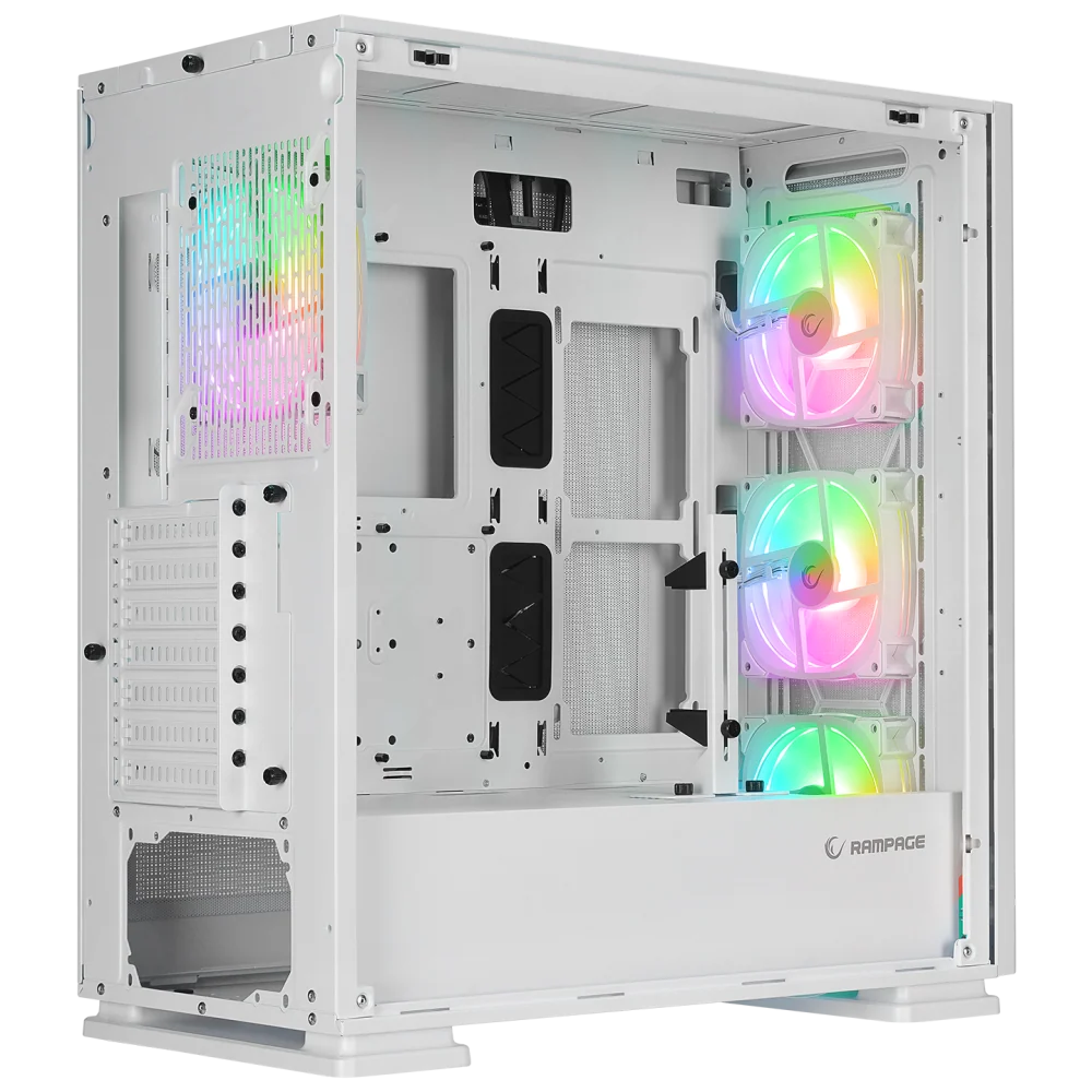 Rampage Vanguard V2 Mesh E-Atx Big-T Oyuncu Kasası-Beyaz görsel 3