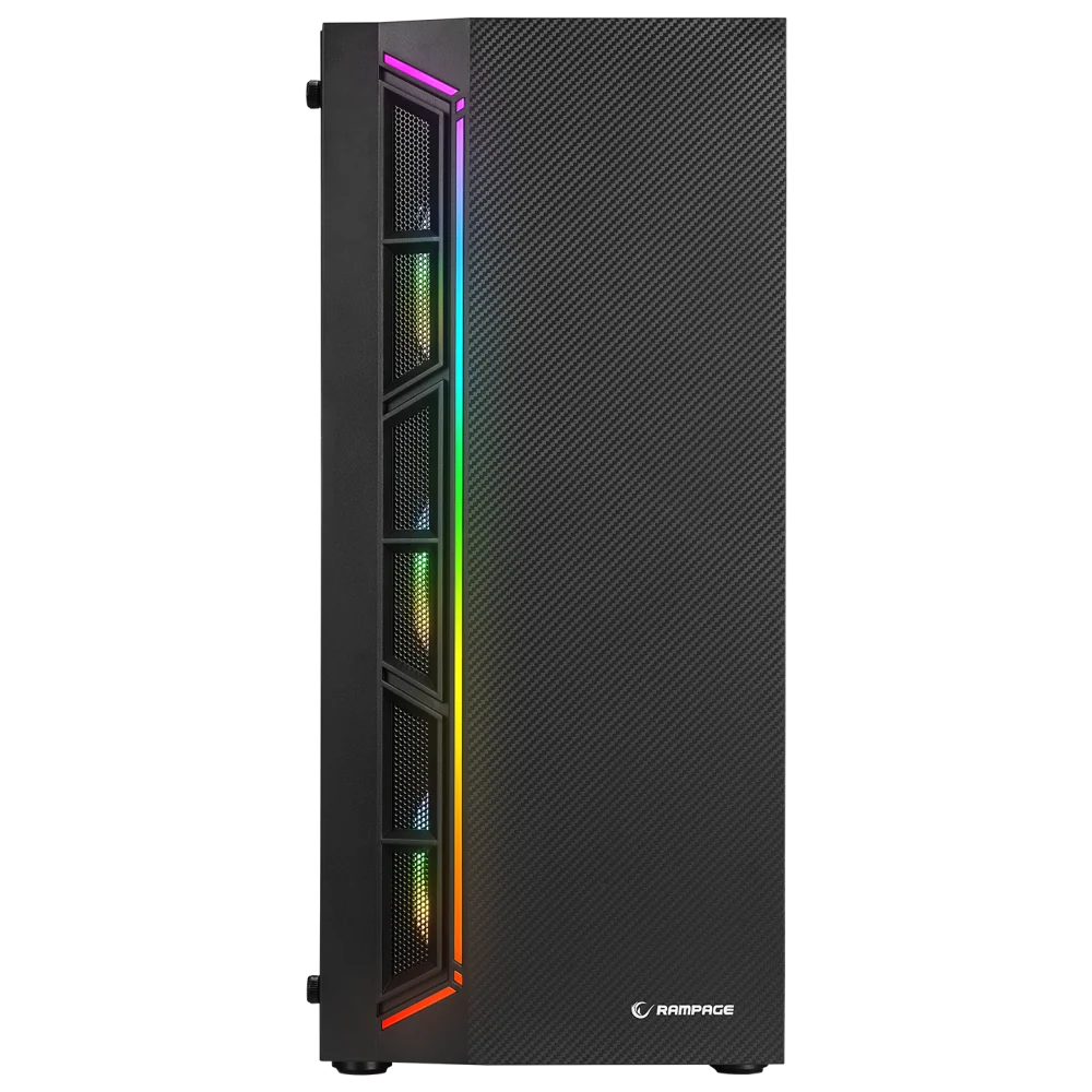 Rampage Victory Plus 600W 80+ Bronze Temperli Camlı 4x12cm RGB Fan Atx Mid-T Oyuncu Kasası görsel 2