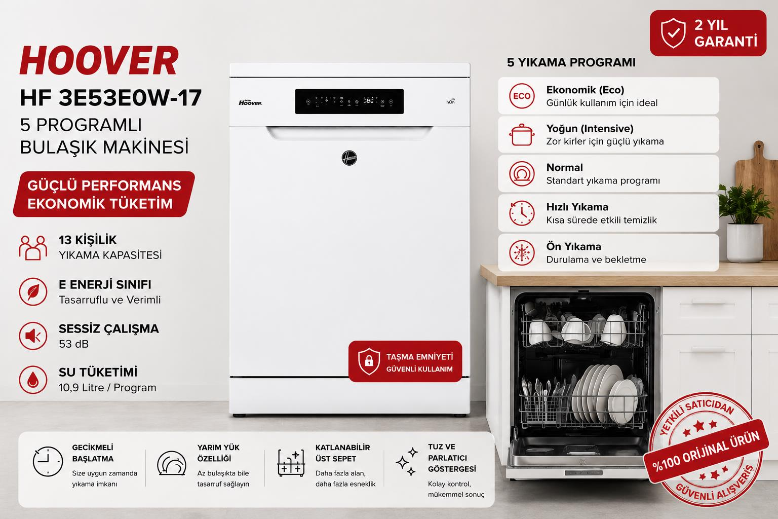 Hoover HF-3E53EOW-17