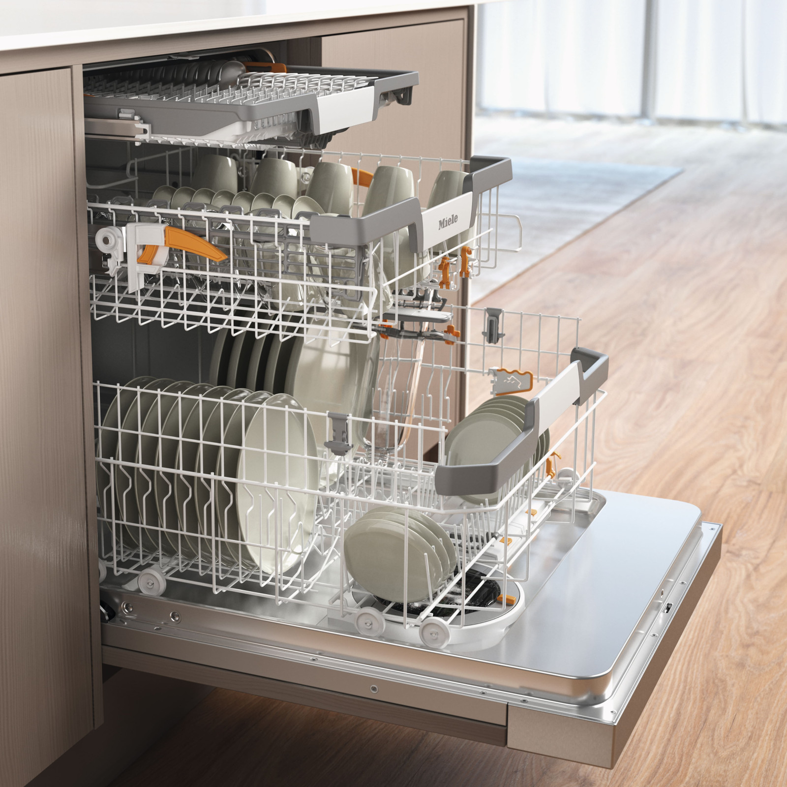 Miele G 7601 SCi AutoDos Paslanmaz çelik/CleanSteel görsel 3