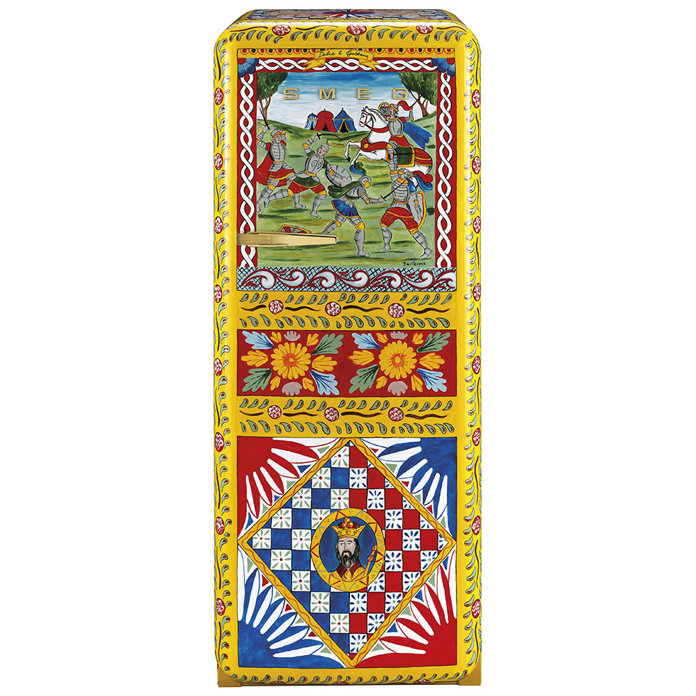 Smeg Frigoriferi d’arte/Sanatsal buzdolapları Smeg & Dolce&Gabbana FAB28R-DG BV01YW