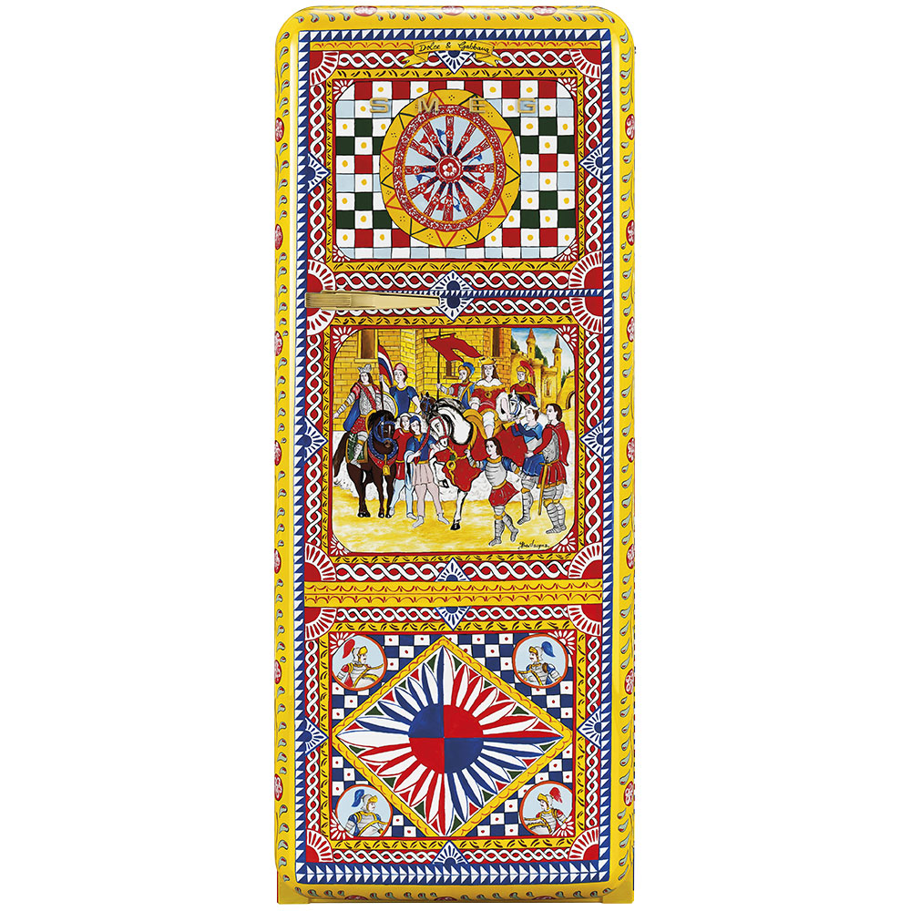 Smeg Frigoriferi d’arte/Sanatsal buzdolapları Smeg & Dolce&Gabbana FAB28R-DG BV03YW