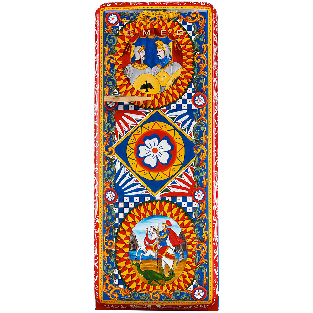 Smeg Frigoriferi d’arte/Sanatsal buzdolapları Smeg & Dolce&Gabbana FAB28R-DG BV05YW