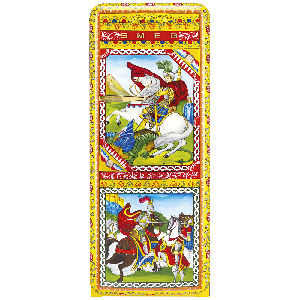Smeg Frigoriferi d’arte/Sanatsal buzdolapları Smeg & Dolce&Gabbana FAB28R-DG BV11YW