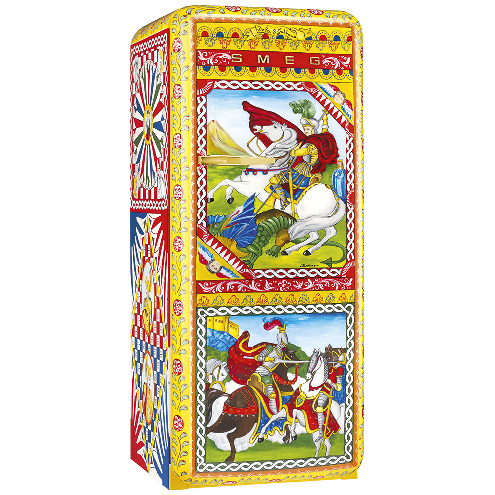 Smeg Frigoriferi d’arte/Sanatsal buzdolapları Smeg & Dolce&Gabbana FAB28R-DG BV11YW görsel 2