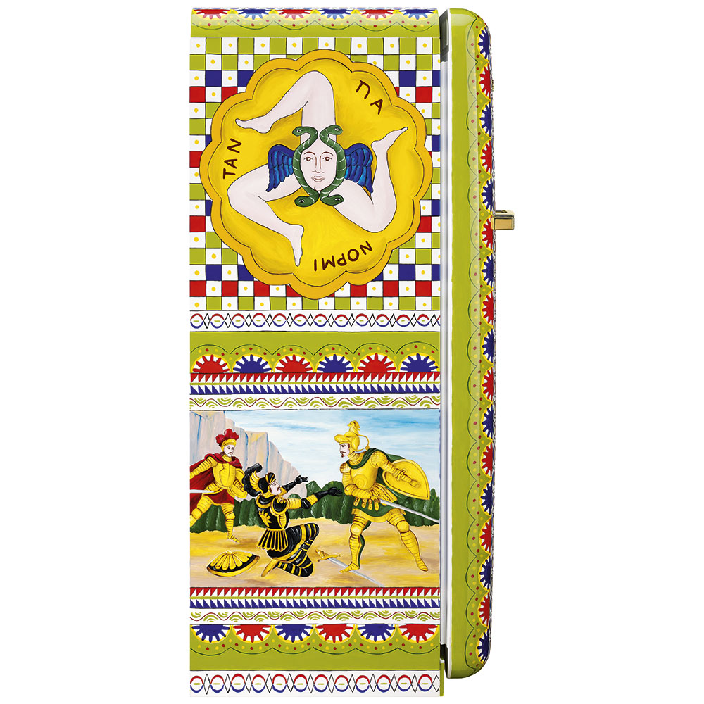 Smeg Frigoriferi d’arte/Sanatsal buzdolapları Smeg & Dolce&Gabbana FAB28R-DG BV12GN görsel 3