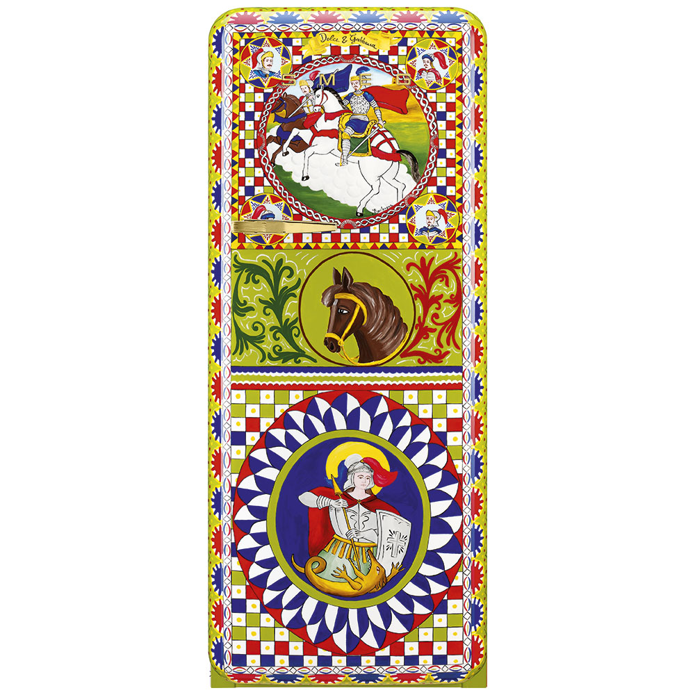 Smeg Frigoriferi d’arte/Sanatsal buzdolapları Smeg & Dolce&Gabbana FAB28R-DG BV12GN