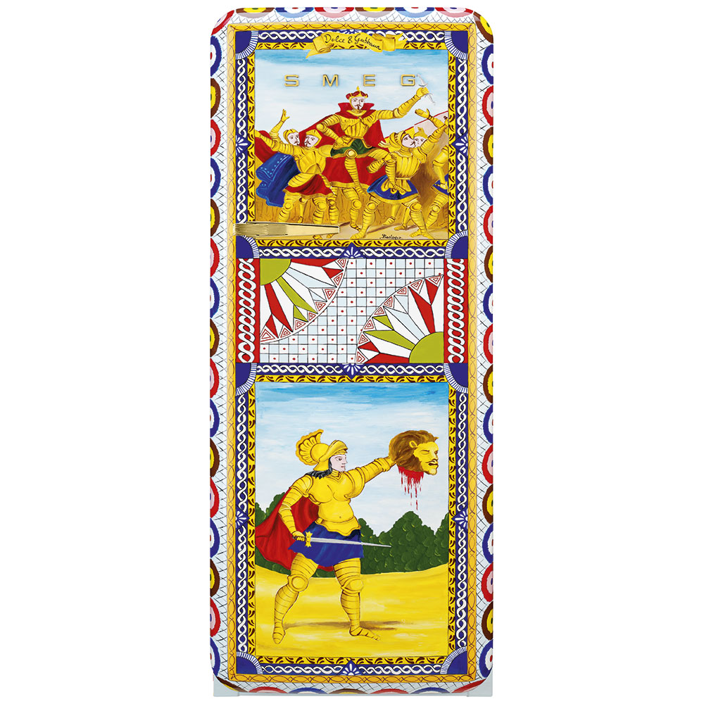 Smeg Frigoriferi d’arte/Sanatsal buzdolapları Smeg & Dolce&Gabbana FAB28R-DG BV13PB