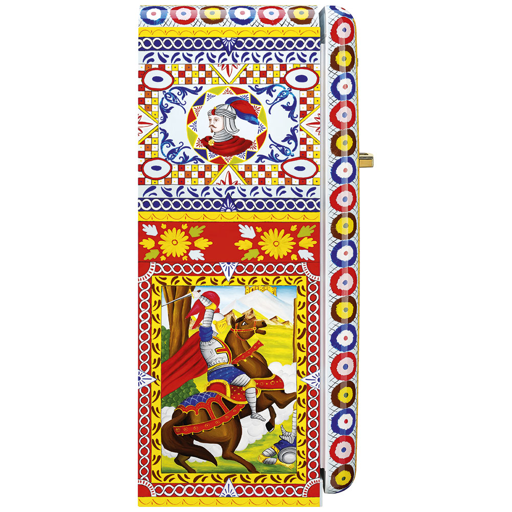 Smeg Frigoriferi d’arte/Sanatsal buzdolapları Smeg & Dolce&Gabbana FAB28R-DG BV14PB görsel 3
