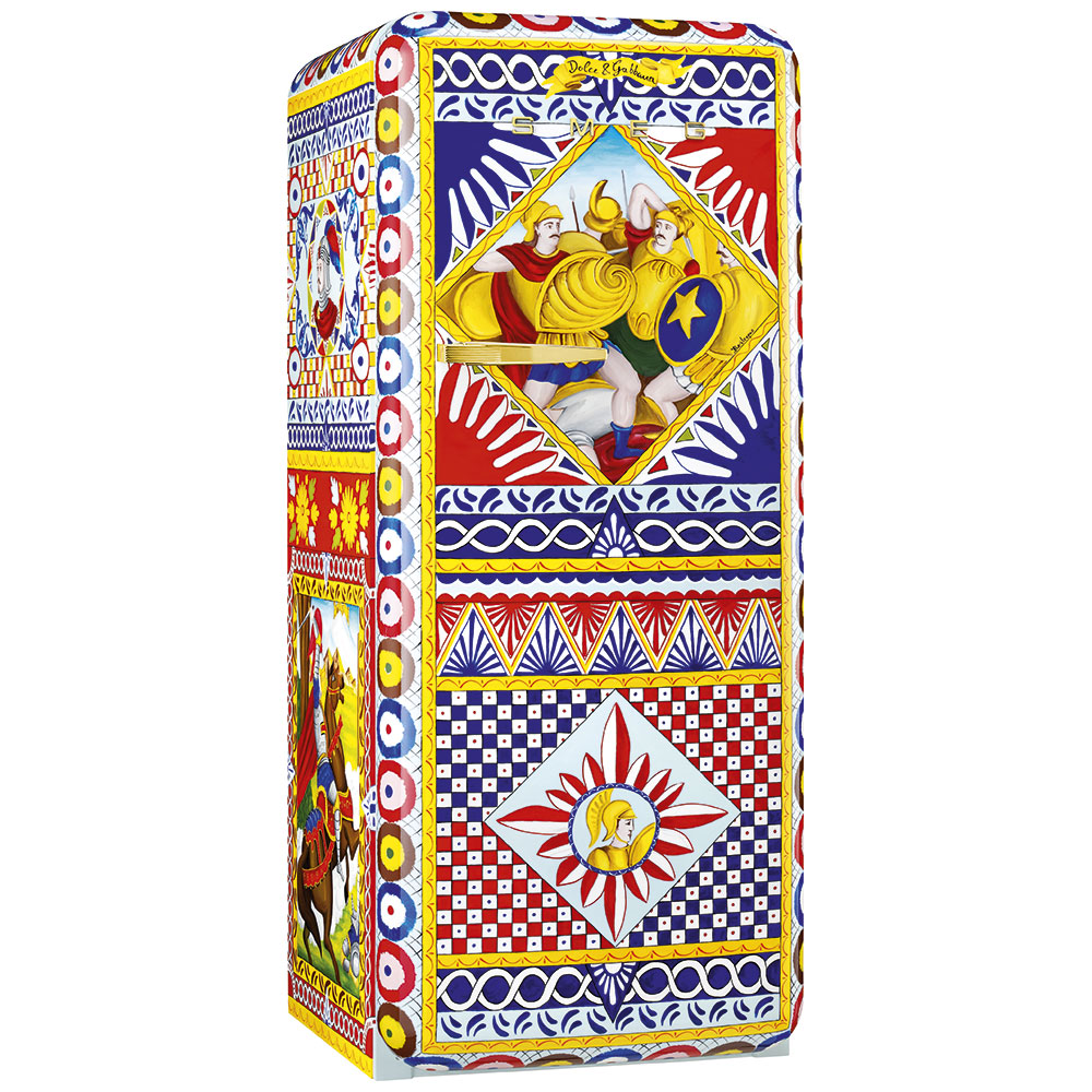Smeg Frigoriferi d’arte/Sanatsal buzdolapları Smeg & Dolce&Gabbana FAB28R-DG BV14PB görsel 2