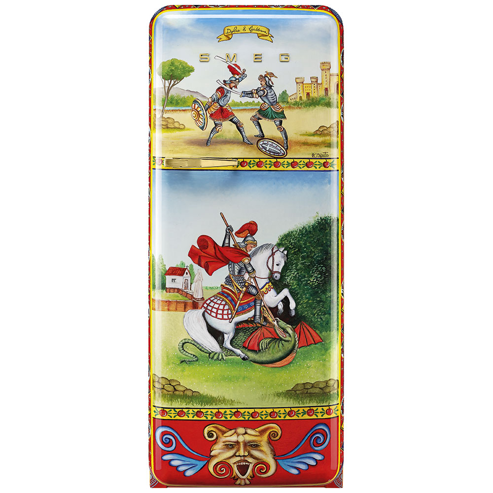 Smeg Frigoriferi d’arte/Sanatsal buzdolapları Smeg & Dolce&Gabbana FAB28R-DG CP01RD