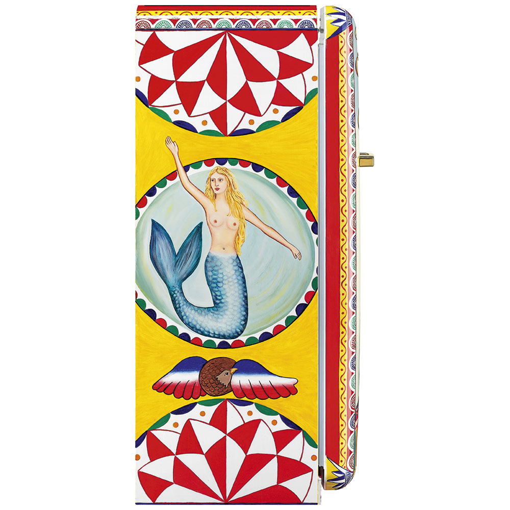 Smeg Frigoriferi d’arte/Sanatsal buzdolapları Smeg & Dolce&Gabbana FAB28R-DG CP02PB görsel 3