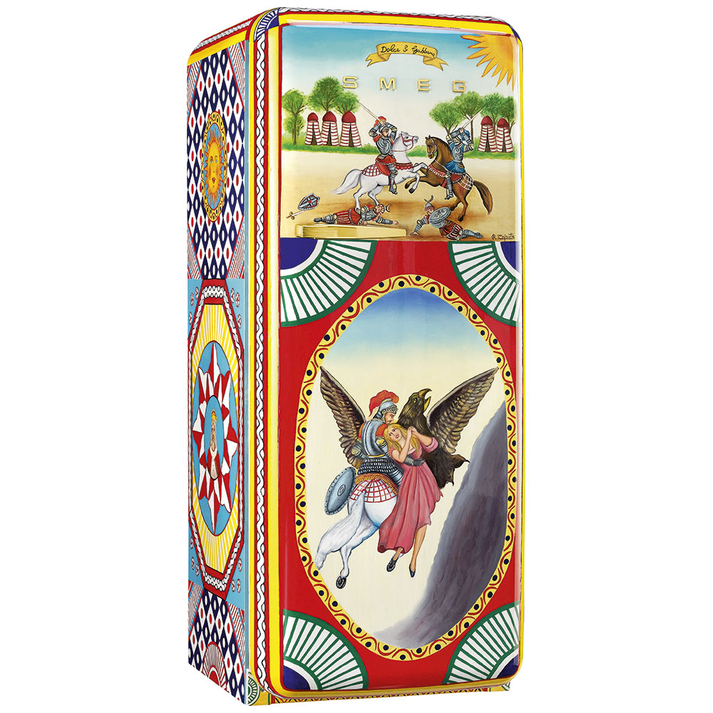 Smeg Frigoriferi d’arte/Sanatsal buzdolapları Smeg & Dolce&Gabbana FAB28R-DG CP03YW görsel 2