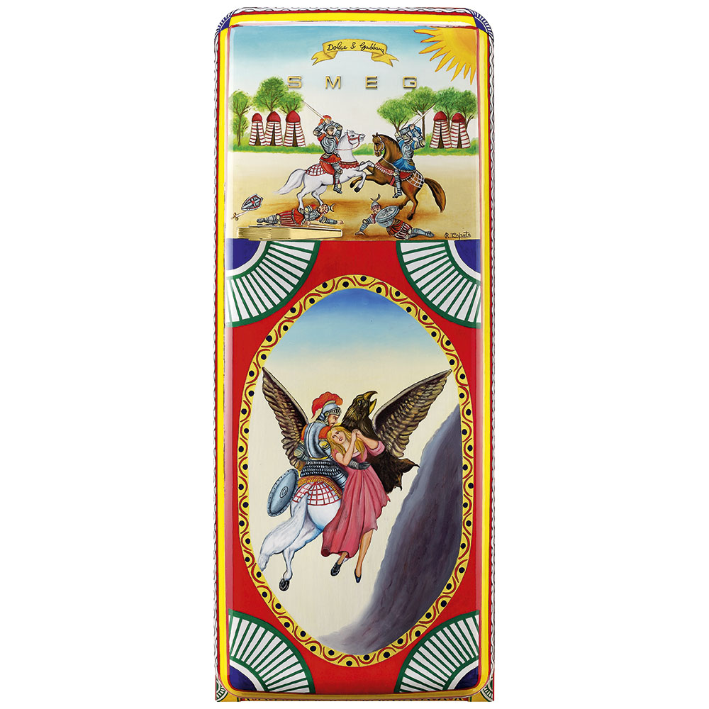 Smeg Frigoriferi d’arte/Sanatsal buzdolapları Smeg & Dolce&Gabbana FAB28R-DG CP03YW