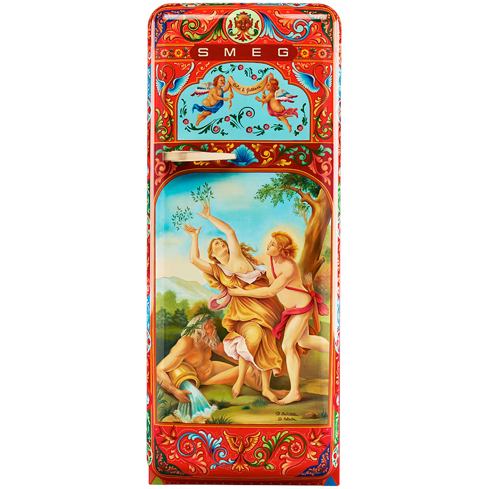 Smeg Frigoriferi d’arte/Sanatsal buzdolapları Smeg & Dolce&Gabbana FAB28R-DG CR02RD