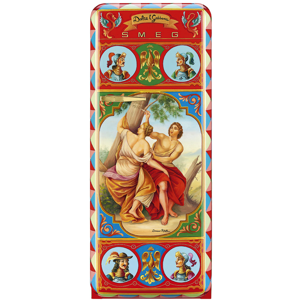 Smeg Frigoriferi d’arte/Sanatsal buzdolapları Smeg & Dolce&Gabbana FAB28R-DG CR03RD