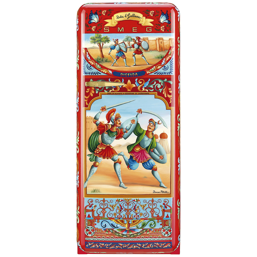 Smeg Frigoriferi d’arte/Sanatsal buzdolapları Smeg & Dolce&Gabbana FAB28R-DG CR04RD