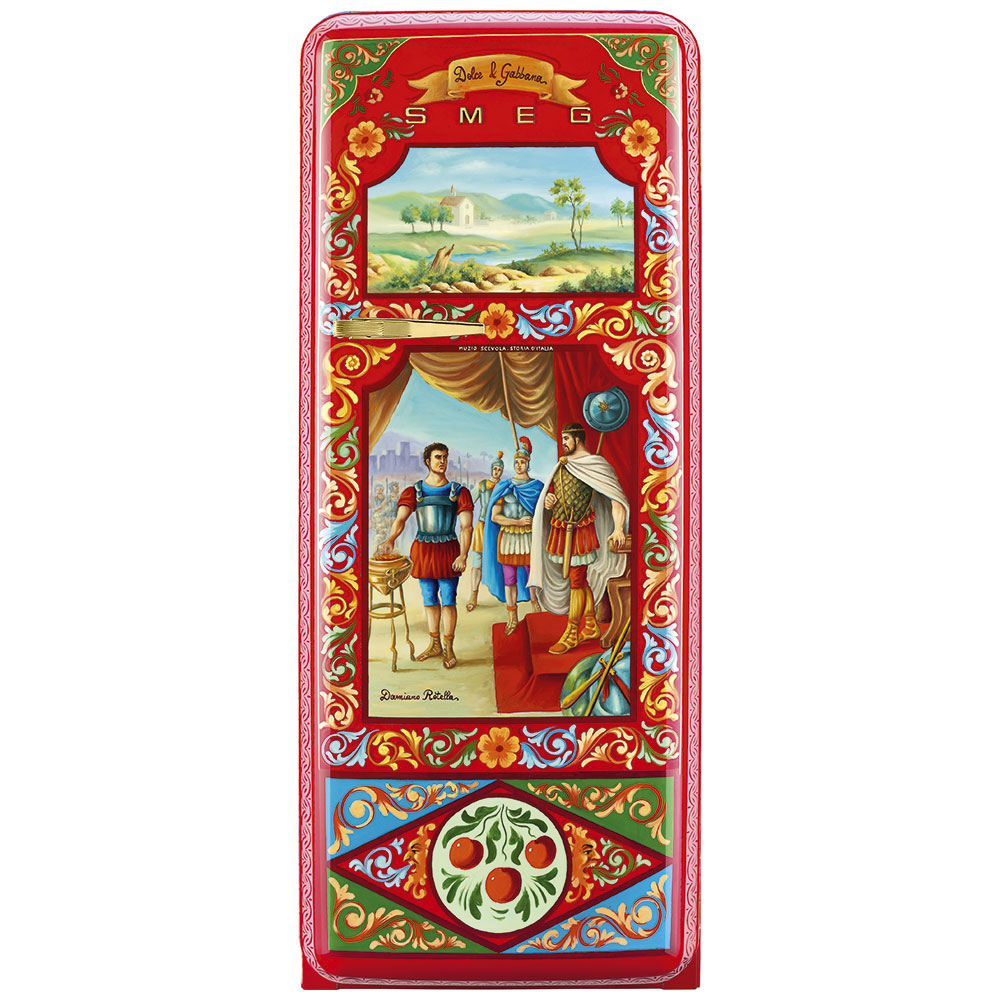 Smeg Frigoriferi d’arte/Sanatsal buzdolapları Smeg & Dolce&Gabbana FAB28R-DG CR06RD