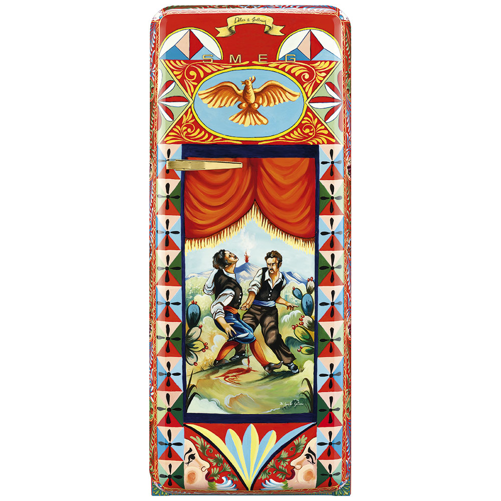 Smeg Frigoriferi d’arte/Sanatsal buzdolapları Smeg & Dolce&Gabbana FAB28R-DG DG02RD