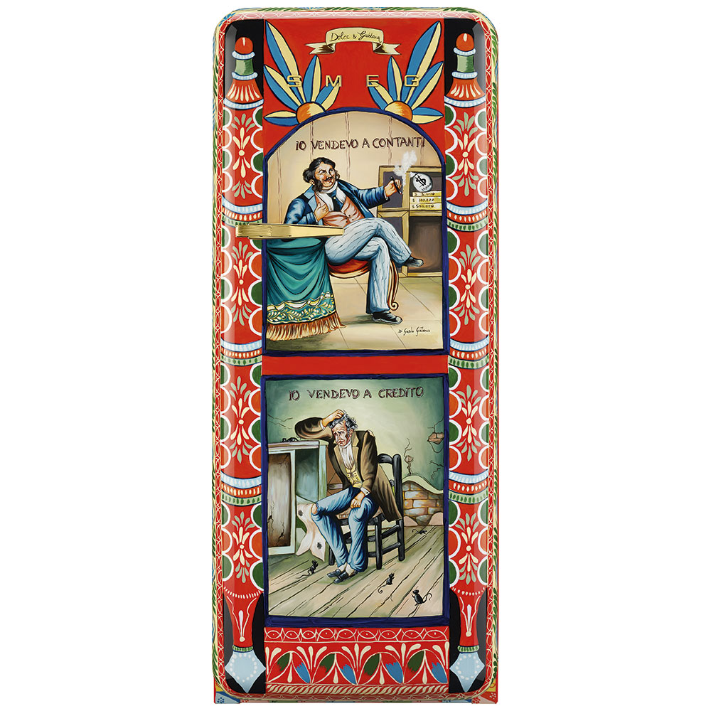 Smeg Frigoriferi d’arte/Sanatsal buzdolapları Smeg & Dolce&Gabbana FAB28R-DG DG03RD